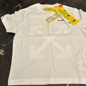 White  Graphic printed monster cotton kids Off-White T-Shirt .New t-shirt 4